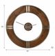 Sagebrook Home Parry Brown Clock-2