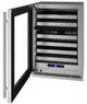 U-Line® 5 Class Stainless Steel 24" Dual Zone Wine Refrigerator-1