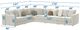 iAmerica Opulent 6pc Bone Sectional-2