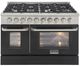 Kucht Professional KNG Series 48" Stainless Steel Pro Style Liquid Propane Gas Range with Black Door-0