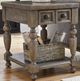 Null Furniture Aria Gray Wash Rectangular End Table-0