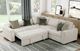 Homelegance® Isla 3-Piece Sand L-Shape Sleeper Sectional Sofa-1