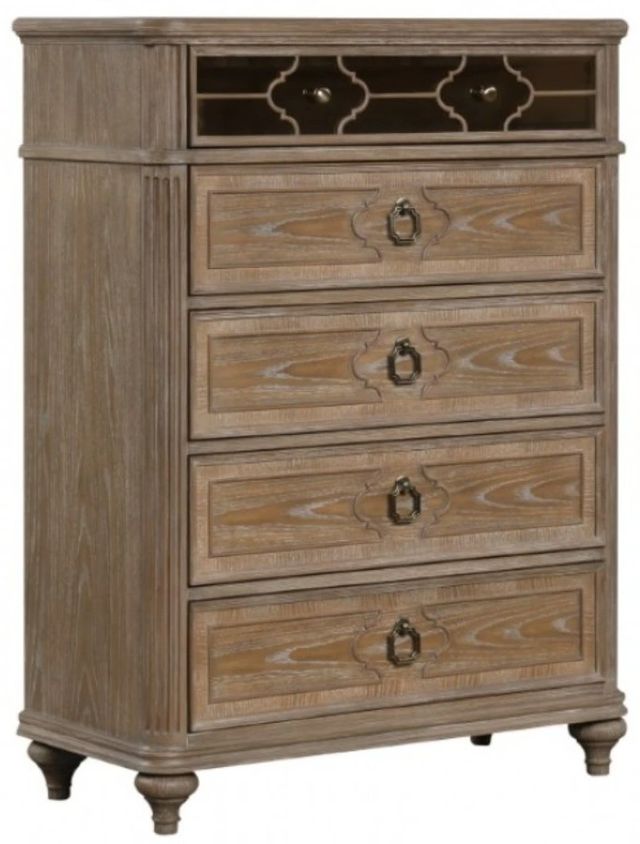 Furniture of America® Lyris Rustic Oak Chest-0