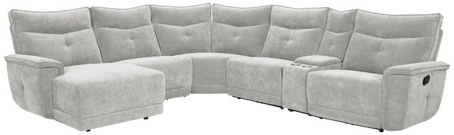 Homelegance® Tesoro 6-Piece Mist Gray Modular Manual Reclining Sectional-0