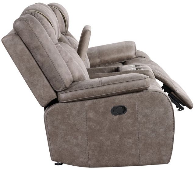 Parker House® Blake Desert Taupe Manual Reclining Console Loveseat-4
