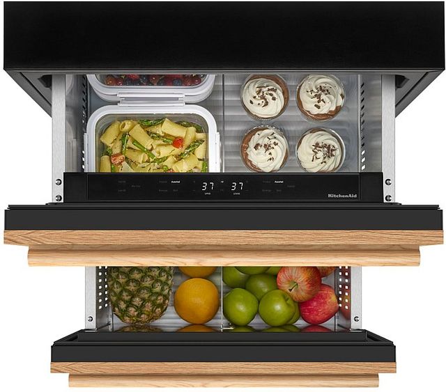 KitchenAid® 24" 4.3 Cu. Ft. Panel Ready Undercounter Double-Drawer Refrigerator/Freezer-4