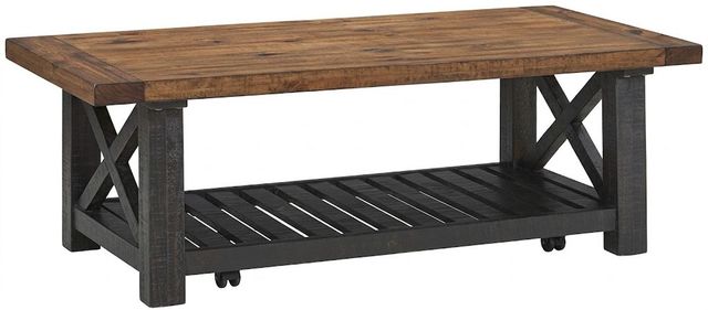 Martin Svensson Bolton Natural Coffee Table with Black Satin Base-0