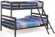 Night & Day Furniture™ Zest Sesame Dark Chocolate Twin/Full  Bunk Bed-0