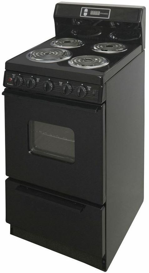 Premier 20" Black Freestanding Electric Range-2