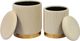 TOV Furniture Channeled Set of 2 Cream Storage Ottomans-1