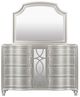 New Classic® Home Furnishings Reflections 4-Piece Matte Silver Queen Panel Bedroom Set-3