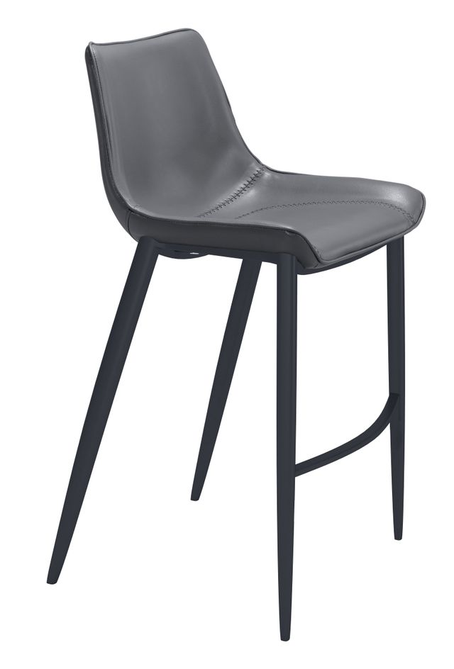Zuo® Modern Magnus Dark Gray Bar Chair-1