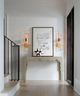 Currey & Company Metro Contemporary Gold Leaf Left Wall Sconce-1