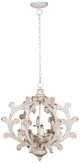 A & B Home White Country Carved Chandelier-0