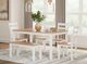 Signature Design by Ashley® Gesthaven 6-Piece Natural/White Dining Table Set-2