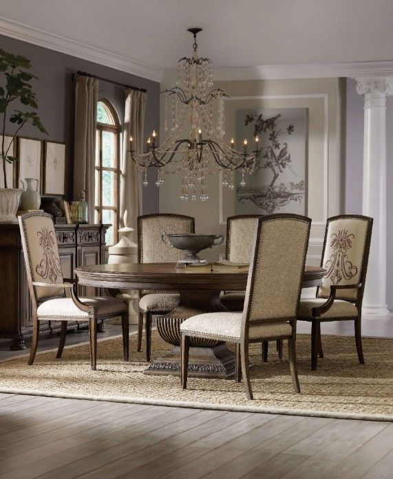 Hooker® Furniture Rhapsody Walnut 72" Round Dining Table-1