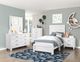 Mazin Furniture Corbin White Twin Panel Bed-4