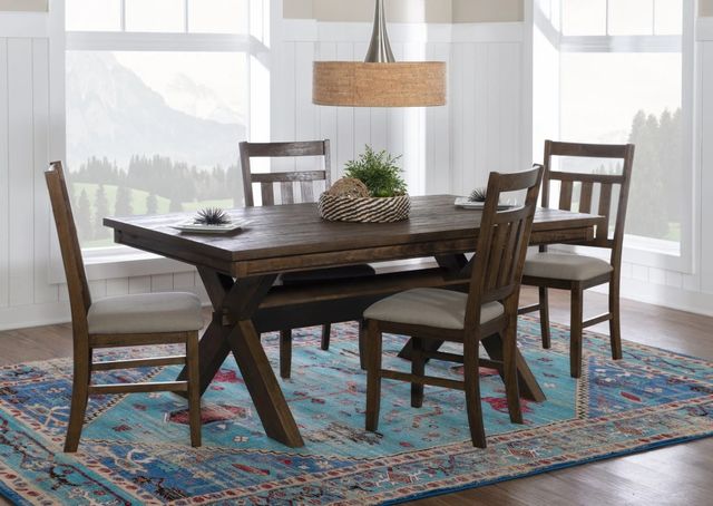 Powell® Turino 5-Piece Brown/Rustic Umber/Tan Dining Set-1