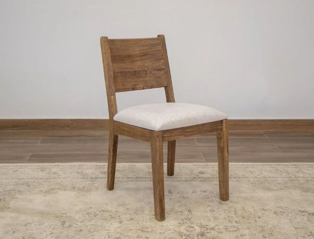 International Furniture Direct Olimpia Beige/Brown Side Chair-1