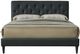 Bernards Piper Black Twin Panel Bed with USB Port-0
