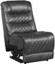 Homelegance® Putnam Gray Power Reclining Armless Chair-2