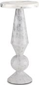 Currey & Company Quince White Accent Table-0