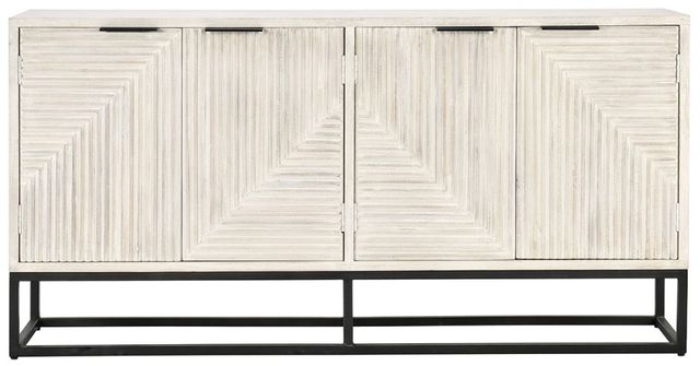 Classic Home Flint 72" White Wash Sideboard-1