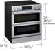 Samsung Bespoke 30" Fingerprint Resistant Stainless Steel Smart Slide-in Electric Range with Flex Duo™ Oven-2