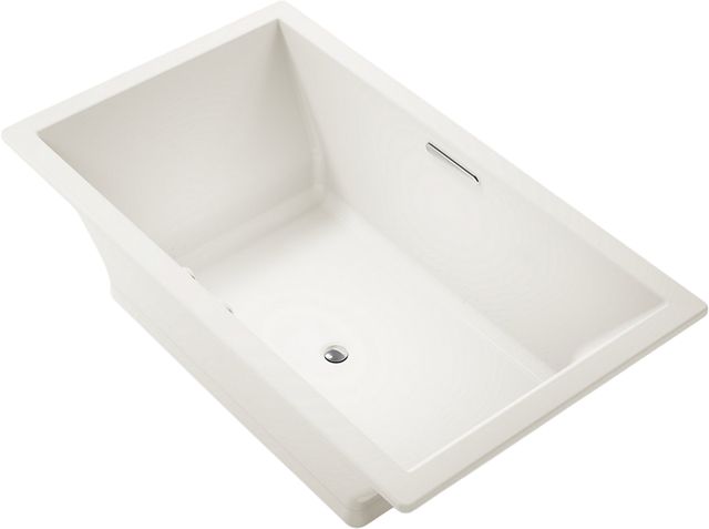 KOHLER® Underscore® Biscuit 72" x 42" Drop-In Heated Bubble Massage™ Air Bath with Bask® Heated Surface-0