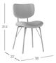 Jofran Inc. Urban Archive Owen Black/Gray Upholstered Side Chair-2