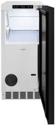 ZLINE Autograph Edition 15" Panel Ready Touchstone Clear Cube Ice Maker with Polished Gold Handle-2