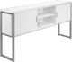 Monarch Specialties Inc. Silver/White Office Hutch-0