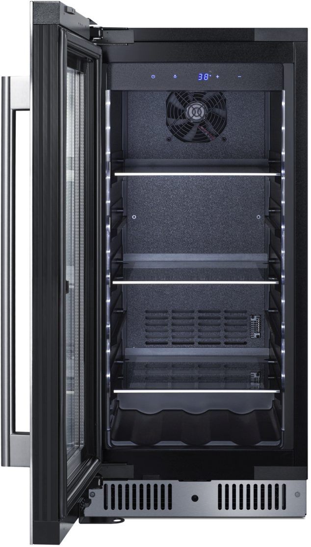 Summit® 15" 2.6 Cu. Ft. Stainless Steel Built-In Beverage Center-1