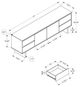 Monarch Specialties Inc. Dark Brown Wood-Look TV Stand with Storage-2