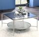 ACME Furniture Adelrik Glass Coffee Table with Chrome Base-3