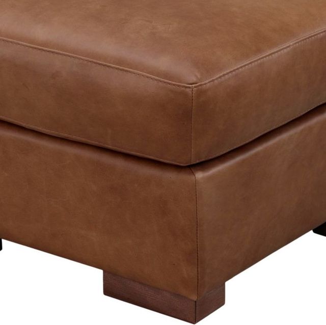 Leather Italia™ Savino Inglewood Vintage Brown Derby Ottoman-1