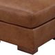 Leather Italia™ Savino Inglewood Vintage Brown Derby Ottoman-1