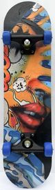 Classy Living Playful Graffiti Woman Face Skateboard Wall Art-0