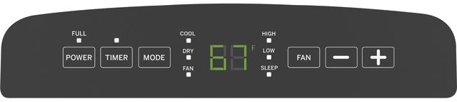 GE® Portable Air Conditioner-Stainless Steel-1