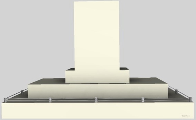 Vent-A-Hood® 54" Biscuit Contemporary Island Range Hood-0