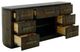 International Furniture Direct Black Balam Oil Black 7-Drawer Console-3