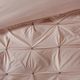 Olliix by INK+IVY 3 Piece Blush King/California King Masie Elastic Embroidered Cotton Duvet Cover Set-2