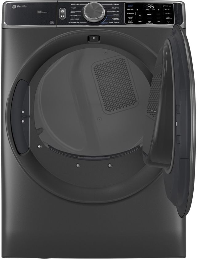 GE® Profile™ Carbon Graphite Front Load Washer and Gas Dryer Laundry Pair-3
