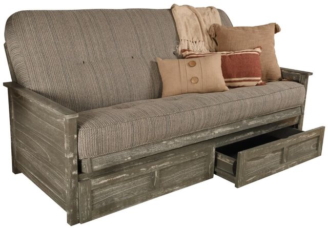 Kodiak Furniture Lexington Taxi Seaport/Weathered Gray Full Storage Futon with Mattress-0
