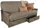 Kodiak Furniture Lexington Taxi Seaport/Weathered Gray Full Storage Futon with Mattress-0