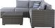Signature Design by Ashley® Petal Road 4-Piece Gray Aluminum/Fabric Outdoor Conversation Set-3