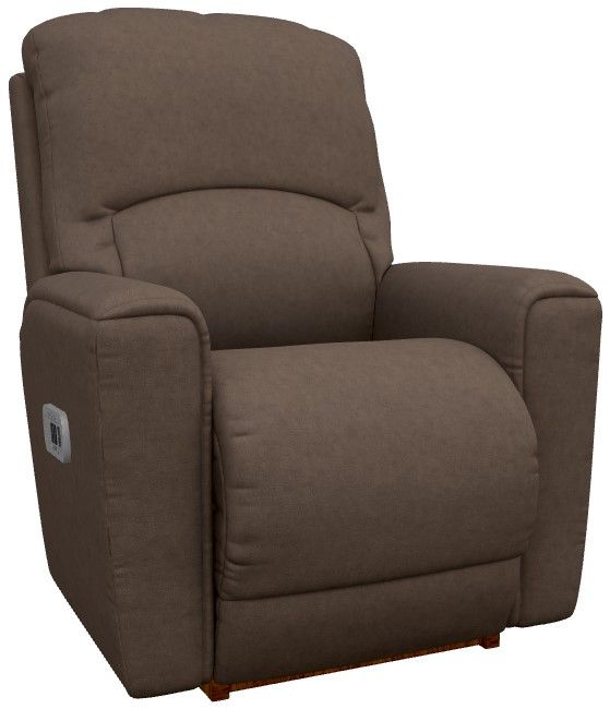 La-Z-Boy® Cassian Mocha Power Rocking Recliner with Headrest-0