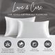 Olliix by Madison Park Silk 100% Mulberry Single White King Pillow Case-4