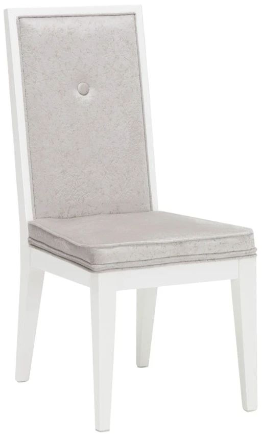 Michael Amini® Horizons Cloud White/Gray Side Chair-0