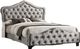Coaster® Bella Silver Gray Queen Panel Bed-0